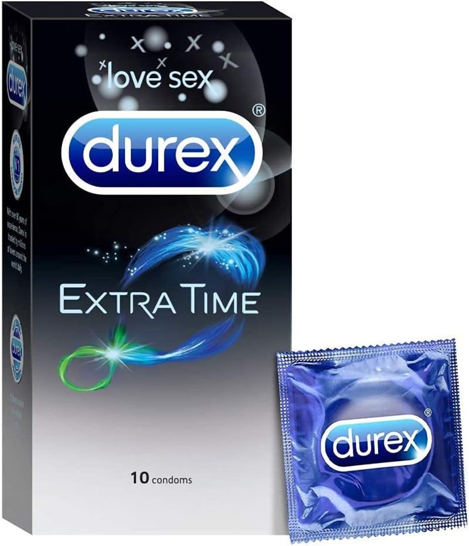 ديوركس اكسترا تايم يحتوي علي مخدر موضعي للتأخير 10 قطع durex extra tim
