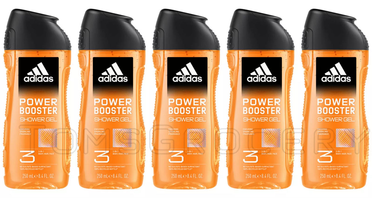 اديداس شاور جل 250 مل باور بوستر adidas shower gel 3 in 1